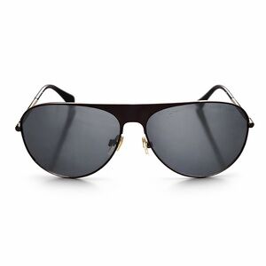 Emporio Armani Aviator Sunglasses Black Metal Frame Classic Luxury